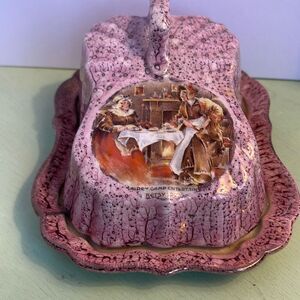 Lancaster Sandland Hanley England Sairey Gamp Entertains Betsy Prig cheese - but